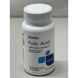 GNC Folic Acid 1000mcg 100 Day Supply