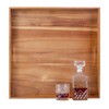 Serving Tray with Handles, 22 inch Large Square Ottoman Tray
