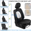 DECKALY 1 Pack Linen Car Seat Cover Front Seat Covers