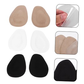 LALAFINA 2sets Lightweight Half Insoles Gel Inserts Toe Protector Comfortable for Day Wear Foot Protection 3pair*2