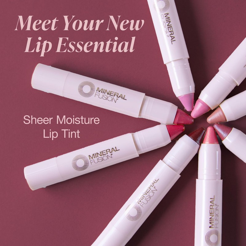 Mineral Fusion Sheer Moisture Lip Tint, Smolder, 0.10 Ounce (Packaging