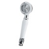 Taps2Traps® Victorian Style Traditional Shower Handset White & Chrome Bathroom