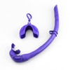 Silicone Foldable Snorkel with Compact Storage Case Women Men Roll