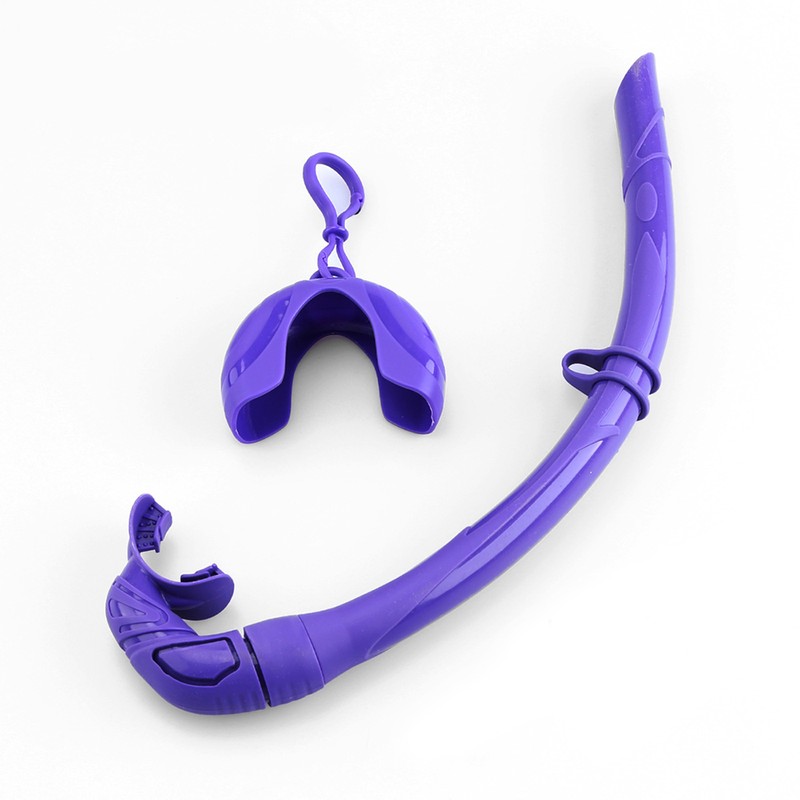 Silicone Foldable Snorkel with Compact Storage Case Women Men Roll