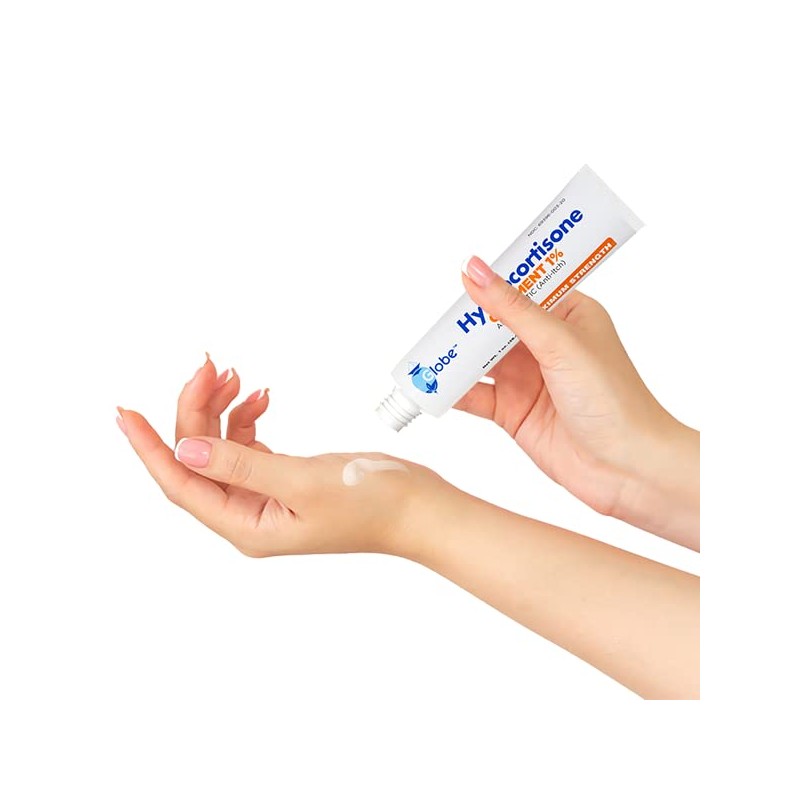 Globe (4 Pack) Hydrocortisone Maximum Strength Transparent Ointment 1%,1 oz,