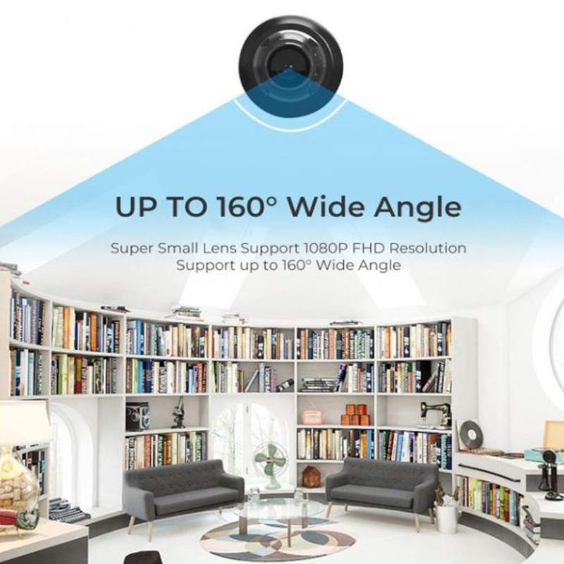 Mini WiFi Camera 1080P HD Night Vision Motion Detection Remote