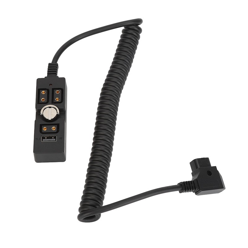 D Tap Male to 3 Port Female Splitter with 5V