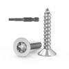 Dayalo Pack of 100 Wood Screws Stainless Steel M4 x