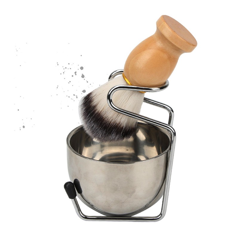 Classic Razor Set Shaving Supplies Soap Bowl Shaving Brush Stand