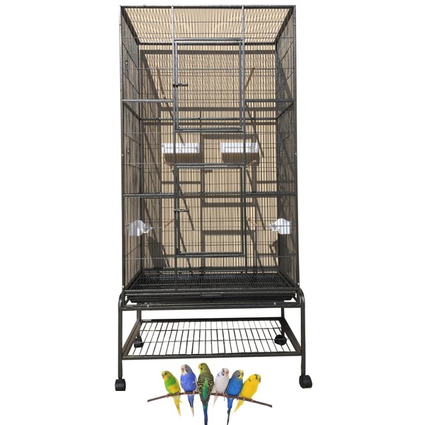 70" Extra Large Bird Parrot Flight Cage Side Breeding Nest