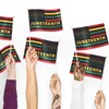 20 Pack Small Juneteenth Flag Stick 5'' x 8'' -