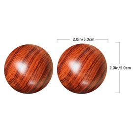 VALICLUD Baoding Balls 5 cm Baoding Fitness Stress Reduction Qigong Balls Chinese Health Exercise Balls Health Baoding for Hand Pressure Relief Random Chinese Balls for Hand Pack of 2