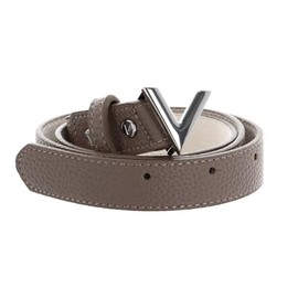 VALENTINO Round Women's Belt W110 Taupe - Can be Shortened, taupe
