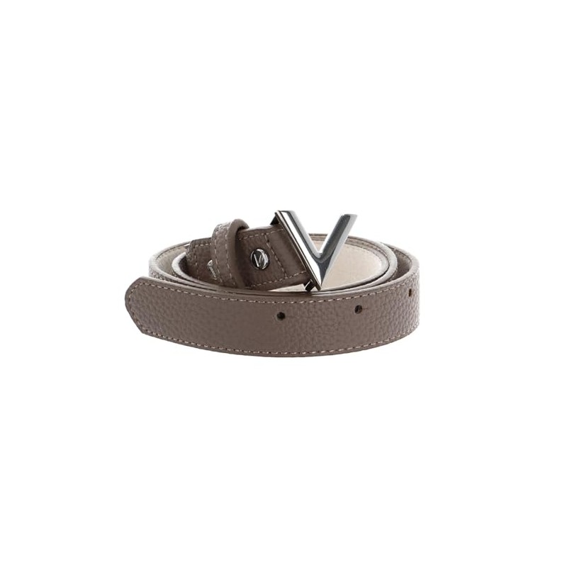 VALENTINO Round Women's Belt W110 Taupe - Can be Shortened,