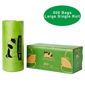 ECO-CLEAN Dog Poop Bags, 500 Count, Leak-Proof, Earth-Friendly, Tissue-Style Dispensing, Big Enough for All Pet Size, Keep Your Hands Safe