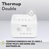LIONELO Thermup Double Bottle Warmer, 2 Bottles Simultaneously, Heat Milk