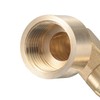 sourcing map Brass Hose Barb Fitting Elbow 14mm x G1/2