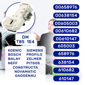 Washing Machine Door Lock T85 16(6) A 250V - 1(2) A 250V with 3 Contacts with Original Code 00605003 00610147 00610682 00658976 for Bosch for Siemens MONTERAL