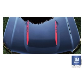 EmblemsPlus Chevy Silverado Red Mountains Hood Lettering Decals 2019-2025 Set of 2