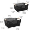 Onion and Potato Storage Baskets,A set of three Wooden handle
