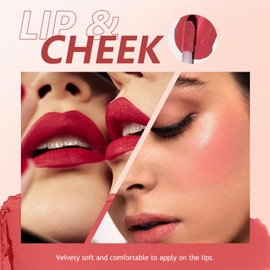 COODAM 6 PCS Matte Liquid Lipstick Lipgloss Set - Matte Liquid Lipstick Lip Stain Long Lasting Lip Gloss Plumper Lip Makeup Non-Fade Lip Gloss for Women Girls