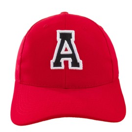 4sold Kids Casual Cotton Baseball Cap Alphabet A-Z Red Caps Black Letter Snap Back Hat Hats Snapback- A