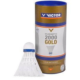 Victor International 2000 Nylon Shuttlecocks - Pack Of 3, Medium