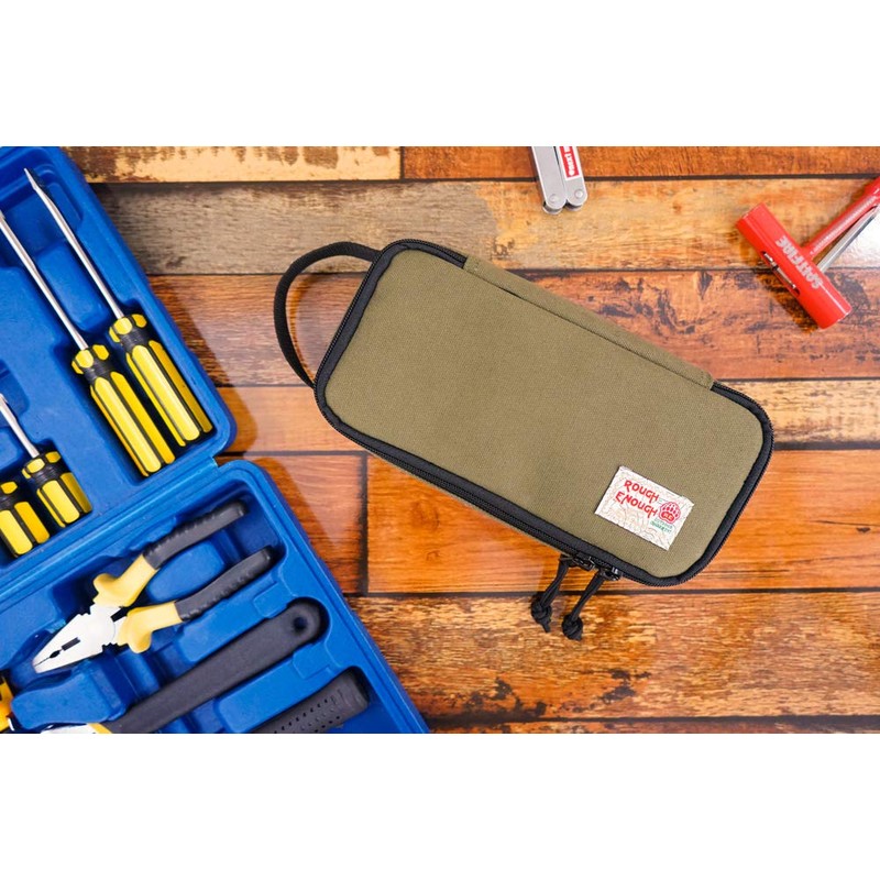 Rough Enough Small Tool Bag Pouch Box Large Pencil Case