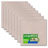 8 Pack - Ivory Self Adhesive Square Furniture Felt Pad