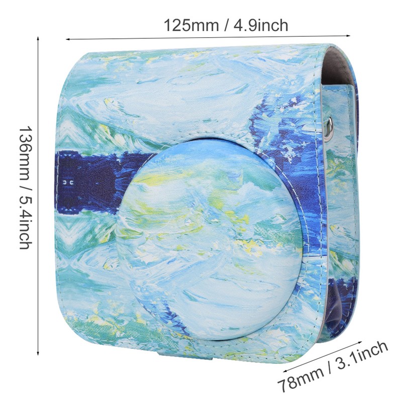 PU Leather Portable Single Shoulder Camera Case Protective Pouch Cover