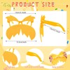 Honic 6 Pcs Orange Cartoon Character Costume Yellow Fake Mustache