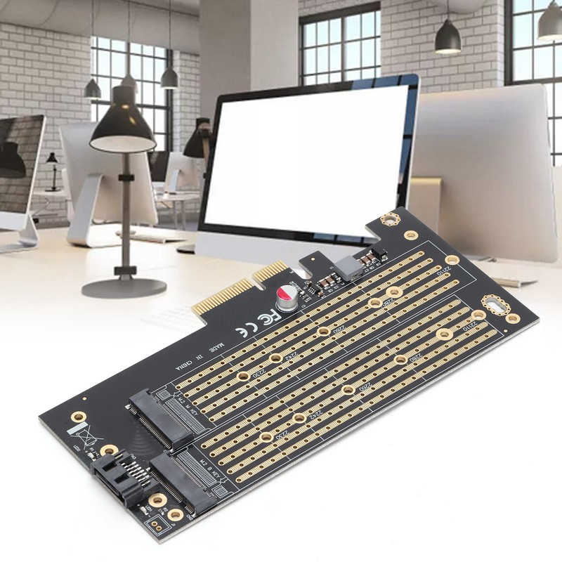 Pcie M.2 Adapter B&amp;M Key NVMe SSD Expansion Card for