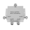 Cell Phone Power Splitter, 800-2500MHz 4-Way Power Splitter, for Indoor