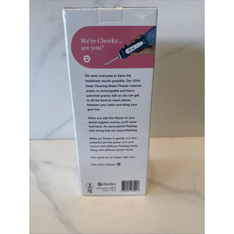 Cheeky Cordless Ultra Deep Cleaning Water Flosser 5 Floss Heads