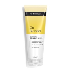 John Frieda Go Blonder Lightening Conditioner 250ml. Blonde Conditioner for Highlighted Hair Care, Soft Feel and Shine