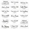 Falueqg Bible Verse Iron on Transfer for Tshirts - 16Pcs