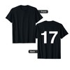 Number 17 Numbered Shirt Number on Back