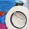 AQOKKA Summer Straw Fedora Hat for Women Men Travel Panama