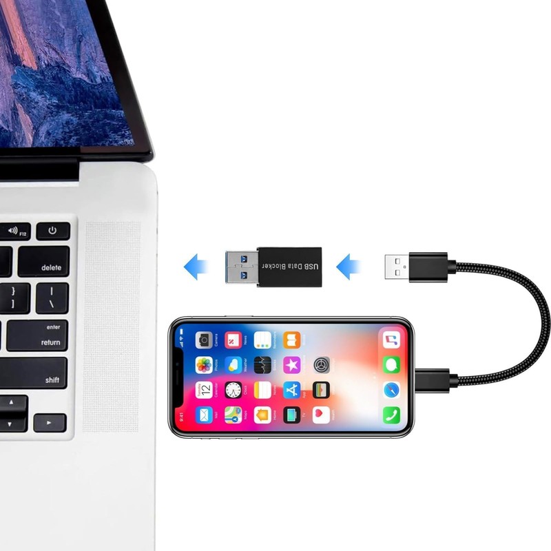 tinshow USB Data Blocker Protect Against Juice Jacking, 2PCS Data