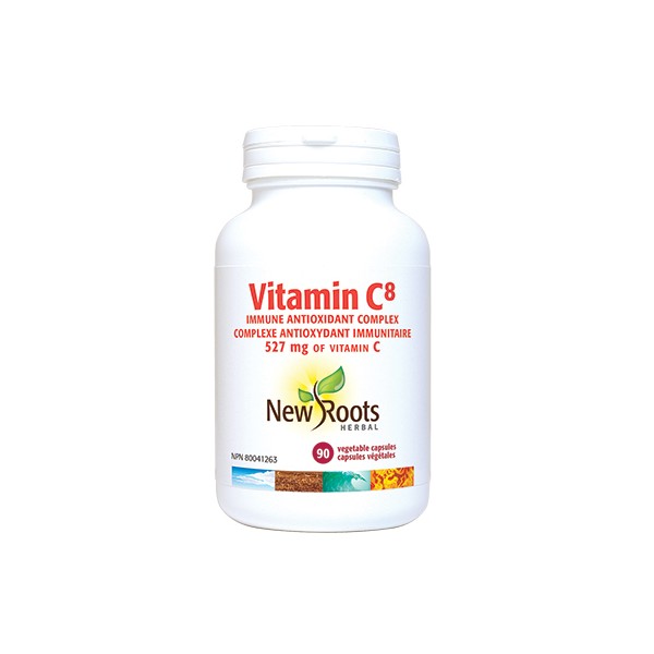 New Roots Herbal Vitamin C8 527mg, 90 veg capsules