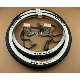 VINTAGE LOWRIDER Bicycle 24" x 2.125" WHITEWALL LOWRIDER TIRES BRICK 6pc SET.
