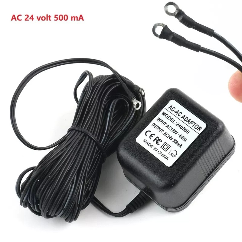 24V Power Supply Adapter Transformer W/ 26FT Wire Video Ring