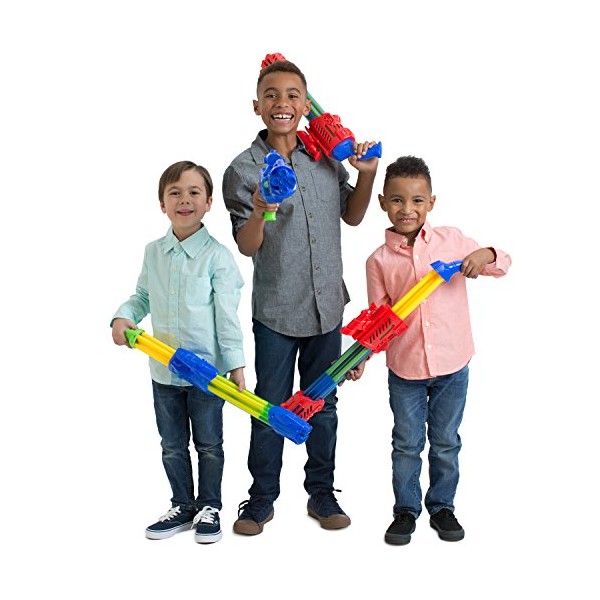 Boley 5 Barrel Water Blasters - 4 Pk Big Size Super Soaker Water Gun Set for Kids - Swimming Pool Toys for Kids Ages 3+