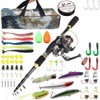 Fishing Rod Kit Carbon Fiber Telescopic 1.8m Fishing Pole and