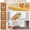 Toilet Safety Rail with Paper Holder & Storage Shelf, Bathroom