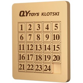 LiangCuber QY Toys - Rompecabezas magnético de 5 x 5 pulgadas, rompecabezas de números deslizantes ABS, juguete Tangram (versión de 24 dígitos)