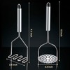 VOOVAO 2 Pcs Potato Masher for Potatoes, Heavy Duty Stainless