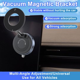Aischens 360° Magnetische Handyhalterung fürs Auto,Saugnapf-Halterung mit Vakuumfixierung,Drehbare magnetische Saugnapf-Handyhalterung für Armaturenbretter,Windschutzscheiben,und Lüftungsschlitze