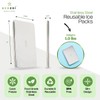 ecozoi Stainless Steel Ice Packs Set of 4 – Slim,