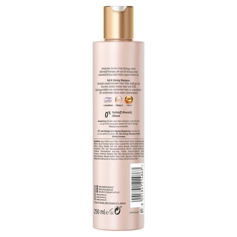 Hair Biology Full & Shining Shampoo for Fine or Thinner